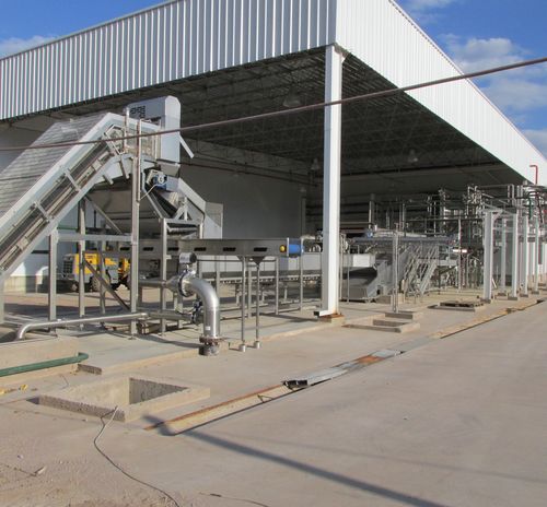 Lagar para descarga de verduras 30tn/h