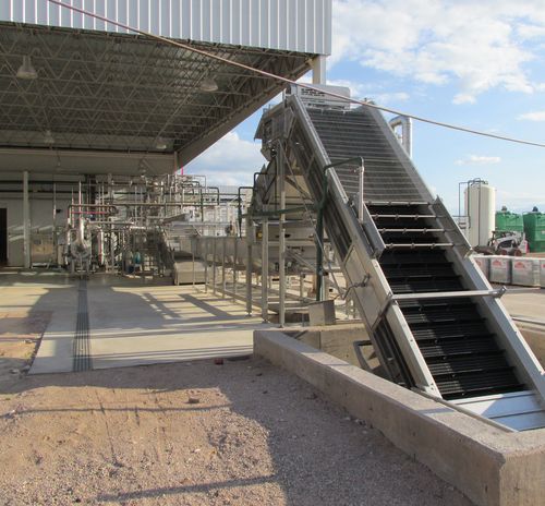 Lagar para descarga de verduras 30tn/h